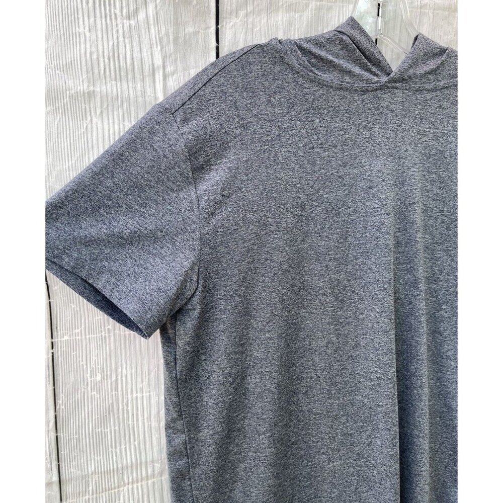 Rumi + Ryder Boys XL 16/18 Hooded Short Sleeve Gray Shirt Quick Dry - Picture 2 of 4